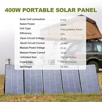 ALLPOWERS Panneau solaire pliable 400W / 200W / 140W / 100W / 60W Chargeur solaire avec sortie solaire pour centrale électrique Générateur solaire 2