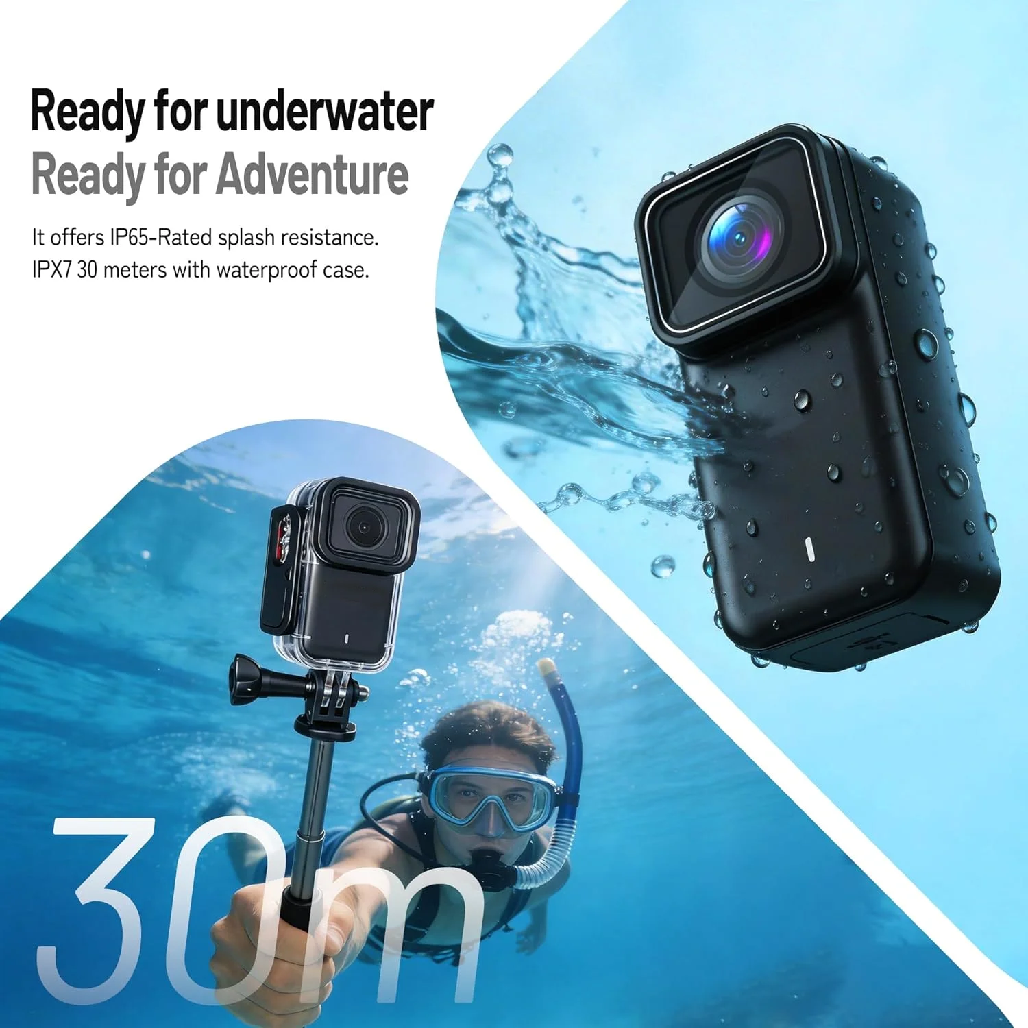 ANSVICAM 4K Mini HD Wifi Action 6-axis Stabilization Motorbike POV Camera Sports Magnetic Wearable Waterproof Thumb Cam_voghion.com