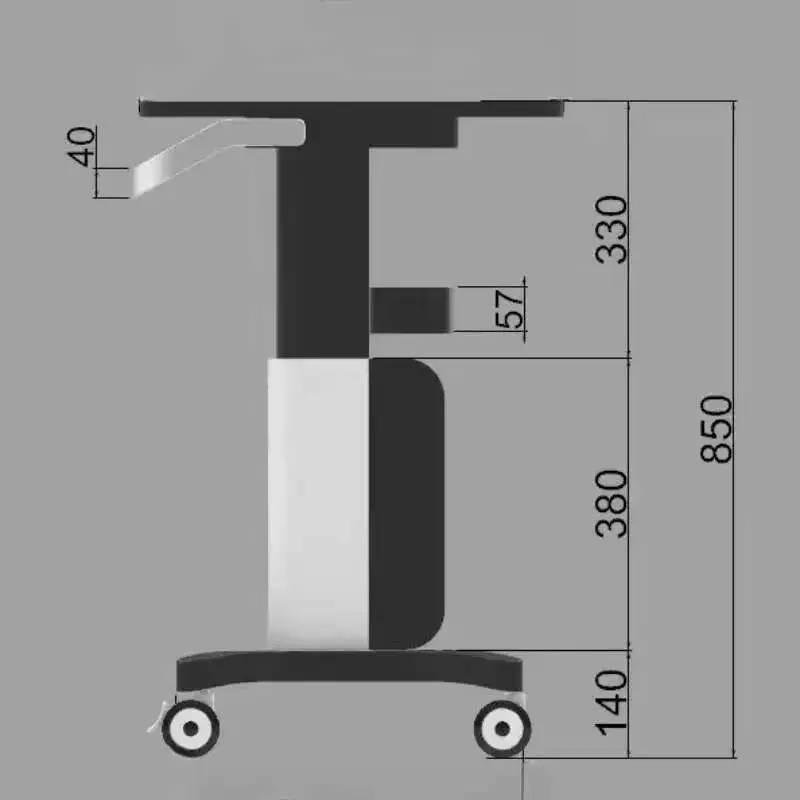 Furniture Cart Wheels Welding Trolley Wave Aluminum Multi-purpose Professional Salon Rolling
