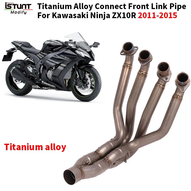 

Slip on For Kawasaki Ninja ZX10R 2011-2015 Motorcycle Exhaust System Front Pipe Header Connector Link Tube Pipe Exhaust Pipe