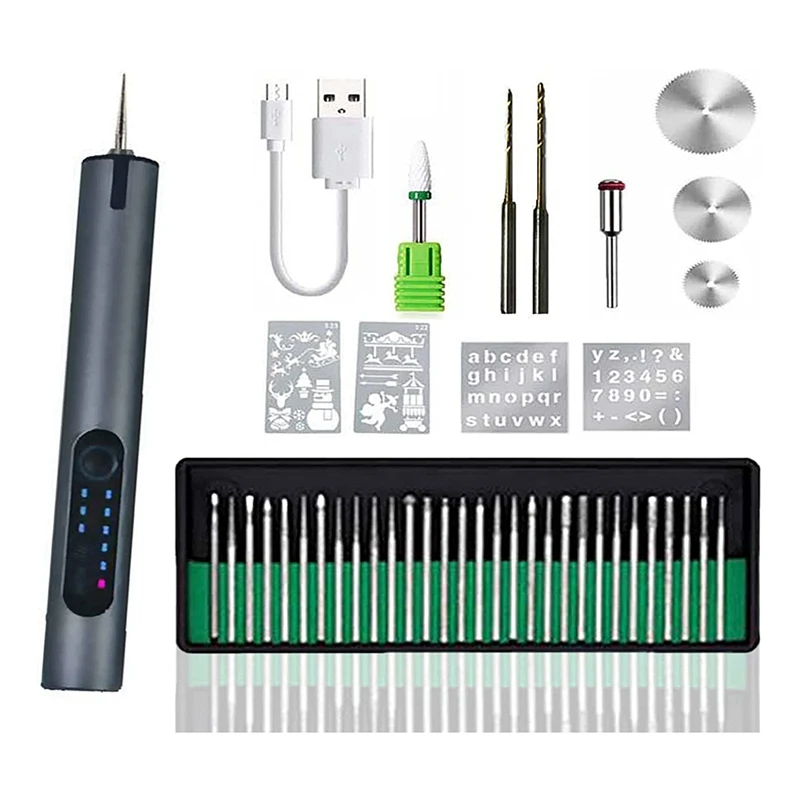 

Electric Engraving Pen With 35 Bits, USB Rechargeable Cordless Engraving Machine, Portable DIY Engraver