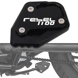 Motorcycle CNC Kickstand Foot Side Stand Extension Pad Support Enlarge Plate For HONDA REBEL CMX1100 CM1100 CMX 1100 2020-2023