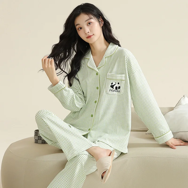 Men Winter Letter Print Pajama Double-side Brushed Heating Dralon Couple Sleepwear Loose Soft Woman Pajamas Set Pyjama Homme