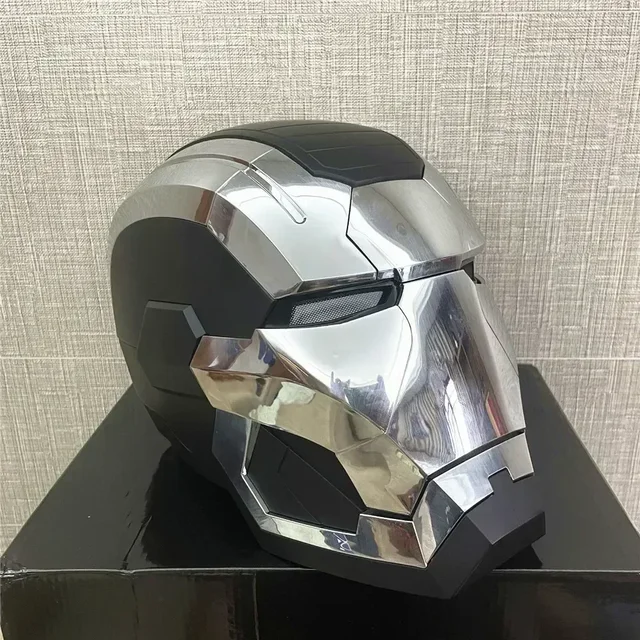 Autoking Ironman Helmet Casco Iron Man MK5 1:1 Indossabile Con - Foto 8