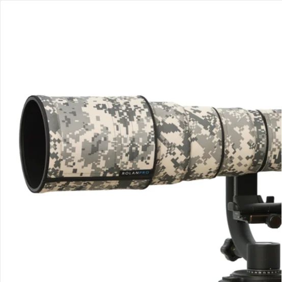 ROLANPRO Lens Kleding Camouflage Regenhoes voor Sigma 150-600mm F5-6.3 DG OS HSM Hedendaagse Camera Lens Beschermhoes#1 Katoen (niet Waterdicht