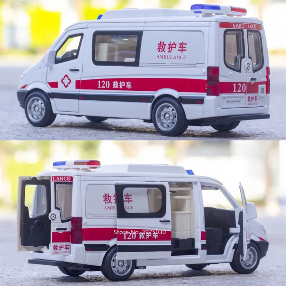 1/32 Pressofuso In Lega Benz Ambulanza Modello di Auto Giocattolo Luce  Suono Ruota di Auto Tirare Indietro Pneumatici di Gomma Veicoli In  Miniatura Regalo Per Bambini giocattoli - AliExpress, image size:1000x1000