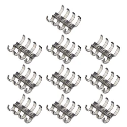 10 Pcs Removable Binder Four-hole File Snap Clips Account Plastic Ring Four-hole Binder Segmented