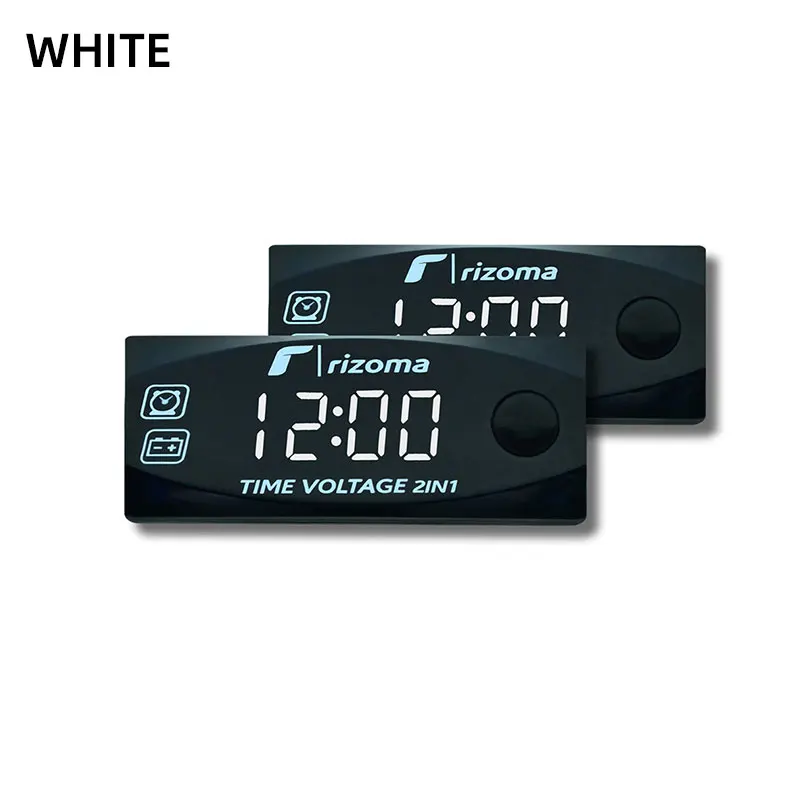 DEWIN Motocicleta Voltímetro-12V Motocicleta Coche LED Pantalla Digital  Voltímetro Impermeable Voltaje Volt Meter Gauge Negro : : Coche y  moto