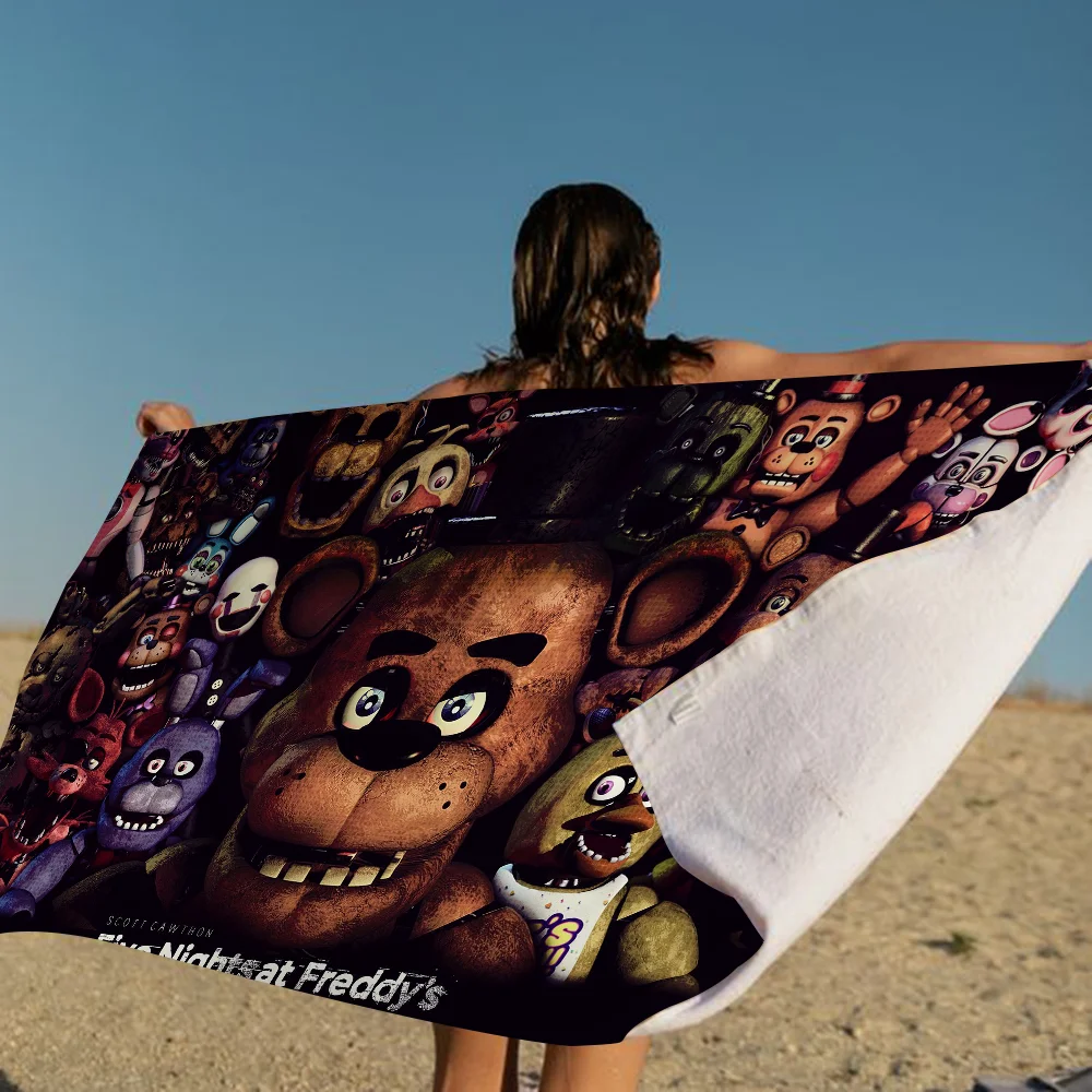 Fnaf Five-nights-At-Freddys Towel Microfiber Beach Towel Absorbent Quick dry Soft Yoga Swimming Resort Mountain Climbing microfiber towel