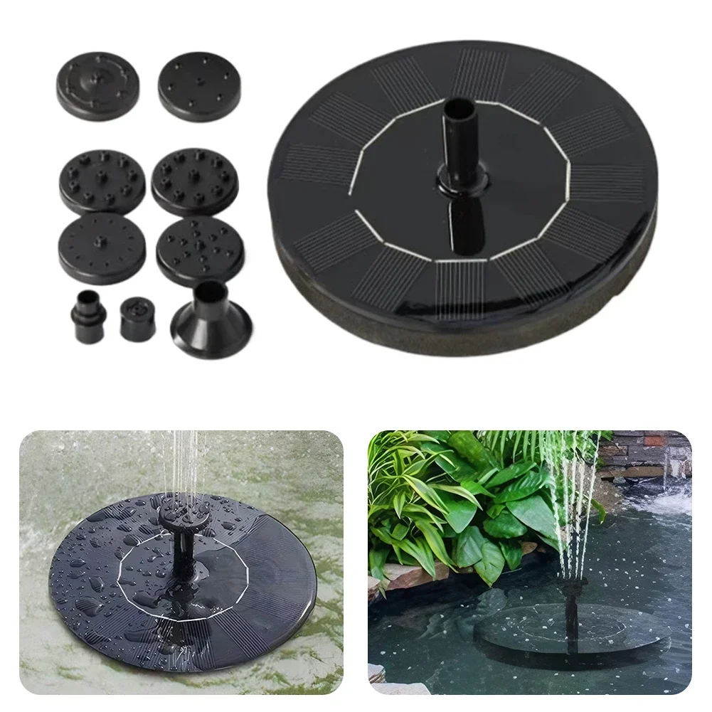 Solar Fountain Pump 1.2W Solar Powered Water Fountain Pump For Bird Bath Garden Pond Pool Outdoor