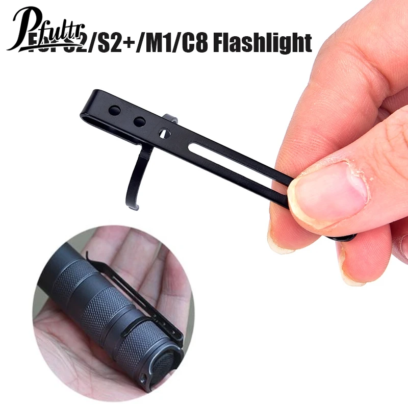 1PC Flashlight Body Clip S2/S2+/M1/C8 Flashlight Clip Led Light Cycling MTB Mountain Bike Body Bicycle Part