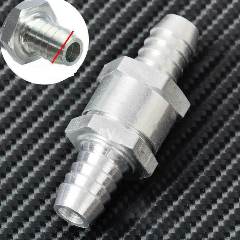 One Way Fuel Non Return Check Valve 6mm 8mm 10mm 12mm Petrol Diesel Aluminum