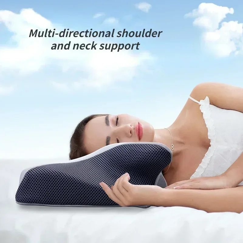 Cervical pillowcase Butterfly Shaped Pillowcase Soft and Breathable Bed Pillowcase Suitable for Home,Hotel and Hospital use 2