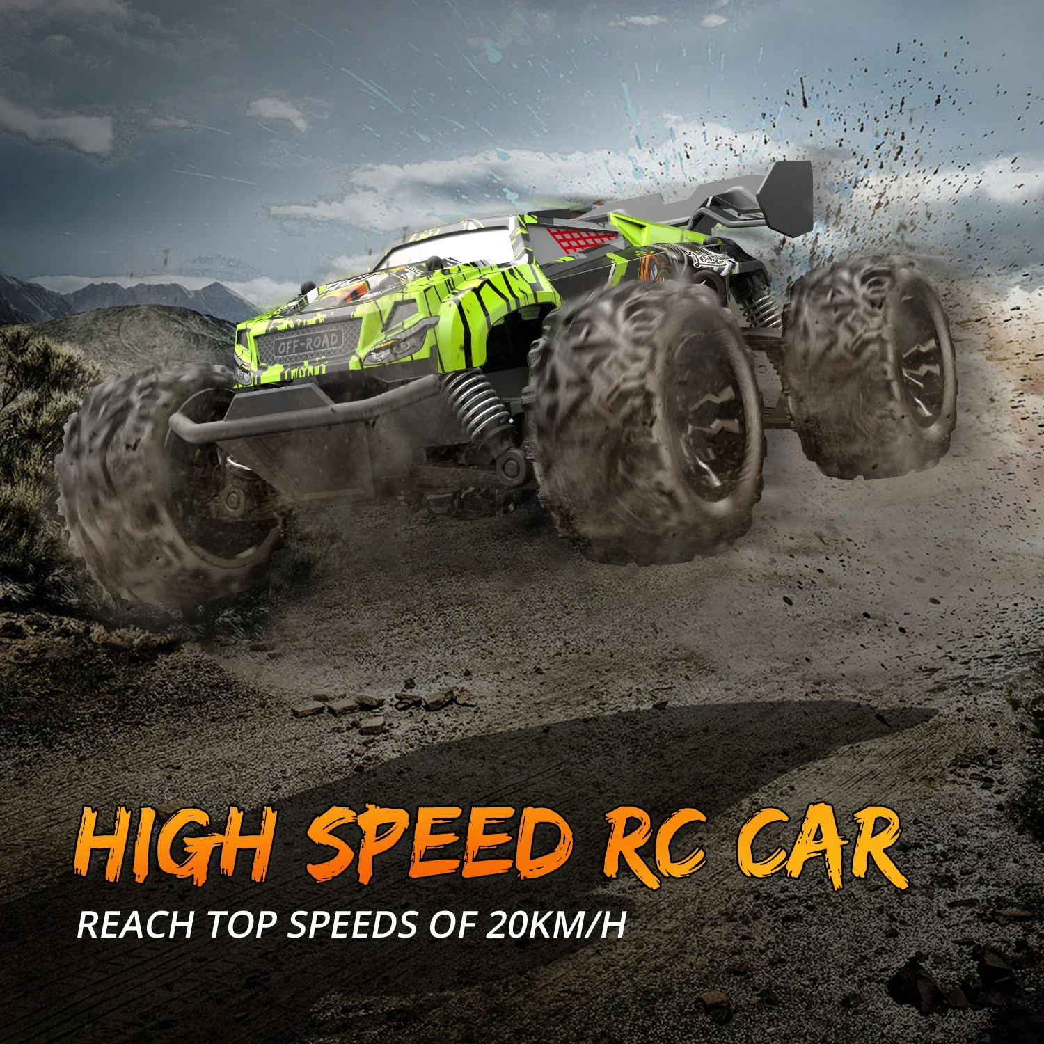 20KM/H Power Motor 2.4G RC Drift Car Truck Independent Shock Absorber Anti-Crash Vehical Adults Kid Toy Gift Remote Control Car 4