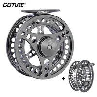 Goture Fly Fishing Reels CNC-machined 3/4 5/6 7/8 9/10 Large Arbor Fly Reel 2+1BB 1:1 WT For Trout Pike Carp Fishing Accessories 1