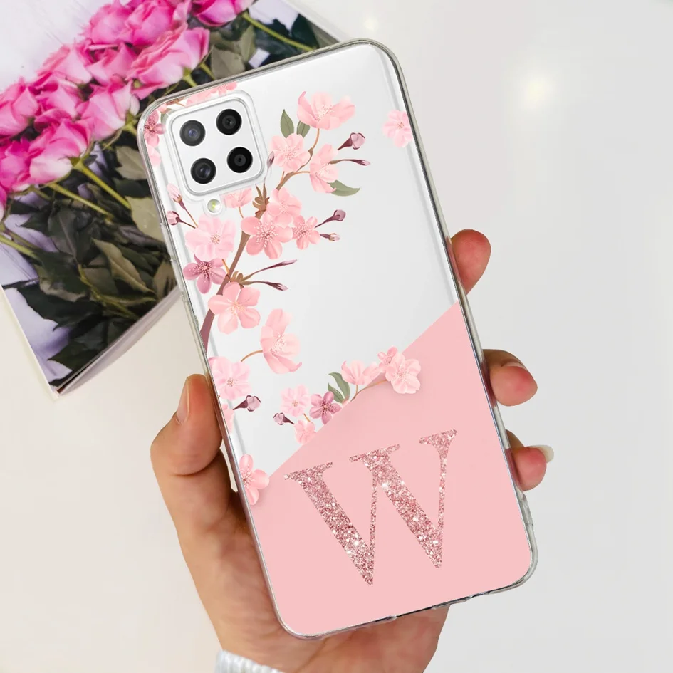 Clear Silicone Cute Letters Phone Case with Bumper