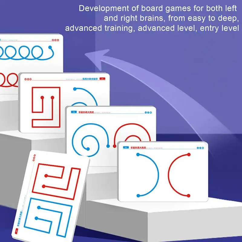 【Flash sale】 Brain Training Game 20pcs Brain Training Range Hand-Brain Coordination Fine Motor Skills Left & Right Brain.