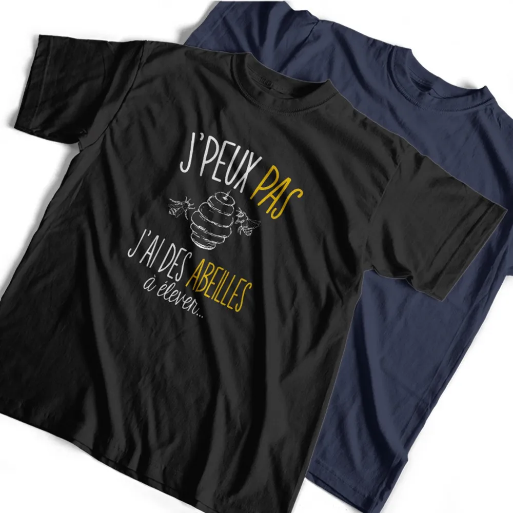 Je ne peux pas j'ai des abeilles a elever Unisex T-Shirts