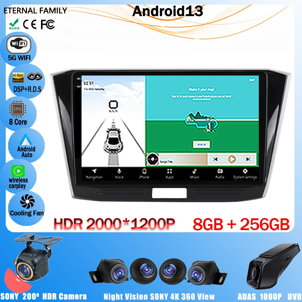 

Автомобильный мультимедийный видеоплеер, проигрыватель на Android 13, с GPS, Bluetooth, для VW Passat B8, Magotan 2015