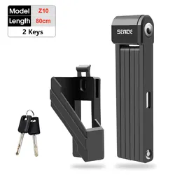 Compact Anti-Theft Foldable Bike Lock - Portable Bicycle & Motorcycle Security Accessory (Z10)