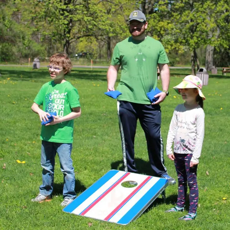 Oxford Cloth Cornhole Bean Bags Set Corn Cornhole Cloth Bags Training Equipment for Outdoors Corn Hole Game 8PCS cornhole bean bags
