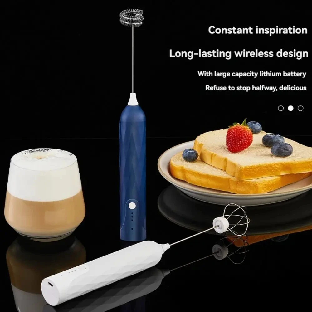 Milk Frother 1PCS Electric Double Head Wireless Mixer