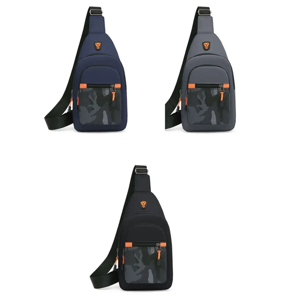Oxford Tuch Männer Brusttasche Schwarz Grau Blau Große Kapazität Taille Tasche Schulter Tasche Sport Brust Tasche Unisex Outdoor Umhängetasche – Detail 2