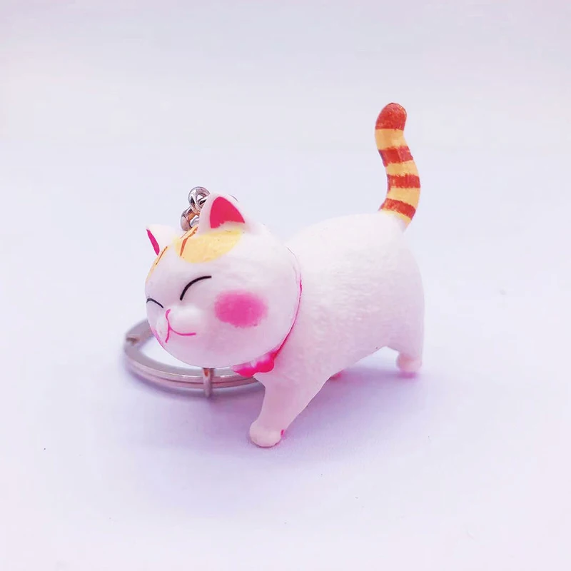 

Fashion Cute Cat Pendant Key Rings Chains Car Bag Charm Keychains Women Men Creative Keyrings Couple Gift Accessories