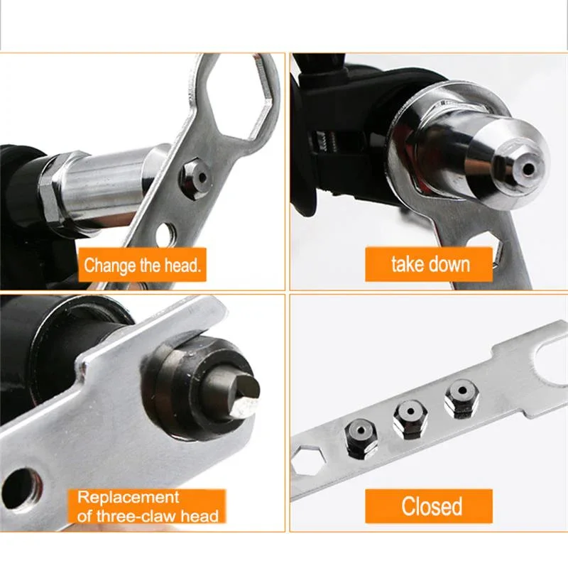 Electric Rivet Gun Drill Adapter Multifunction Rivet Nut Gun Drill Adapter Cordless Riveting Tool Insert Nut Pull Tools