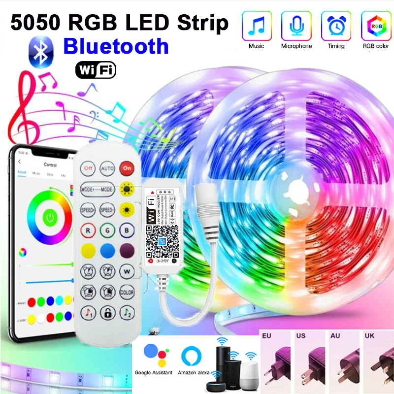 TIRA DE LUCES LED RGB 5M CON CONTROL REMOTO | Moda De Mujer | México