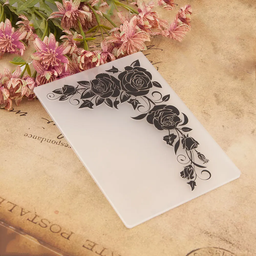 3D Sunflower Embossing Folders DIY Plastic Embossed Template Card Making Scrapbooking Background Decoration Craft Supplies
