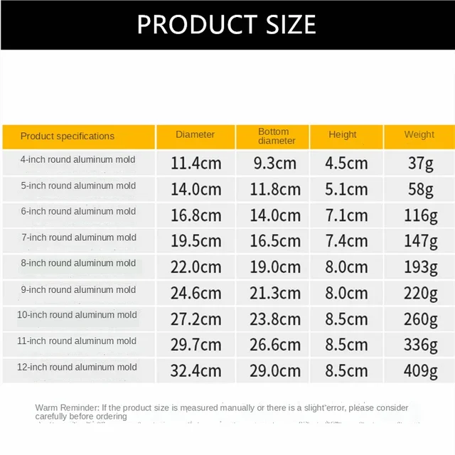 Aluminum Round Cake Pan 6