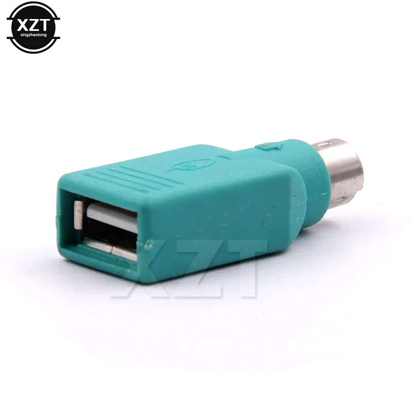 PS2 PS/2 Male to USB Female 어댑터 컨버터, USB 키보드 마우스 어댑터 컴퓨터 액세서리, 1 개