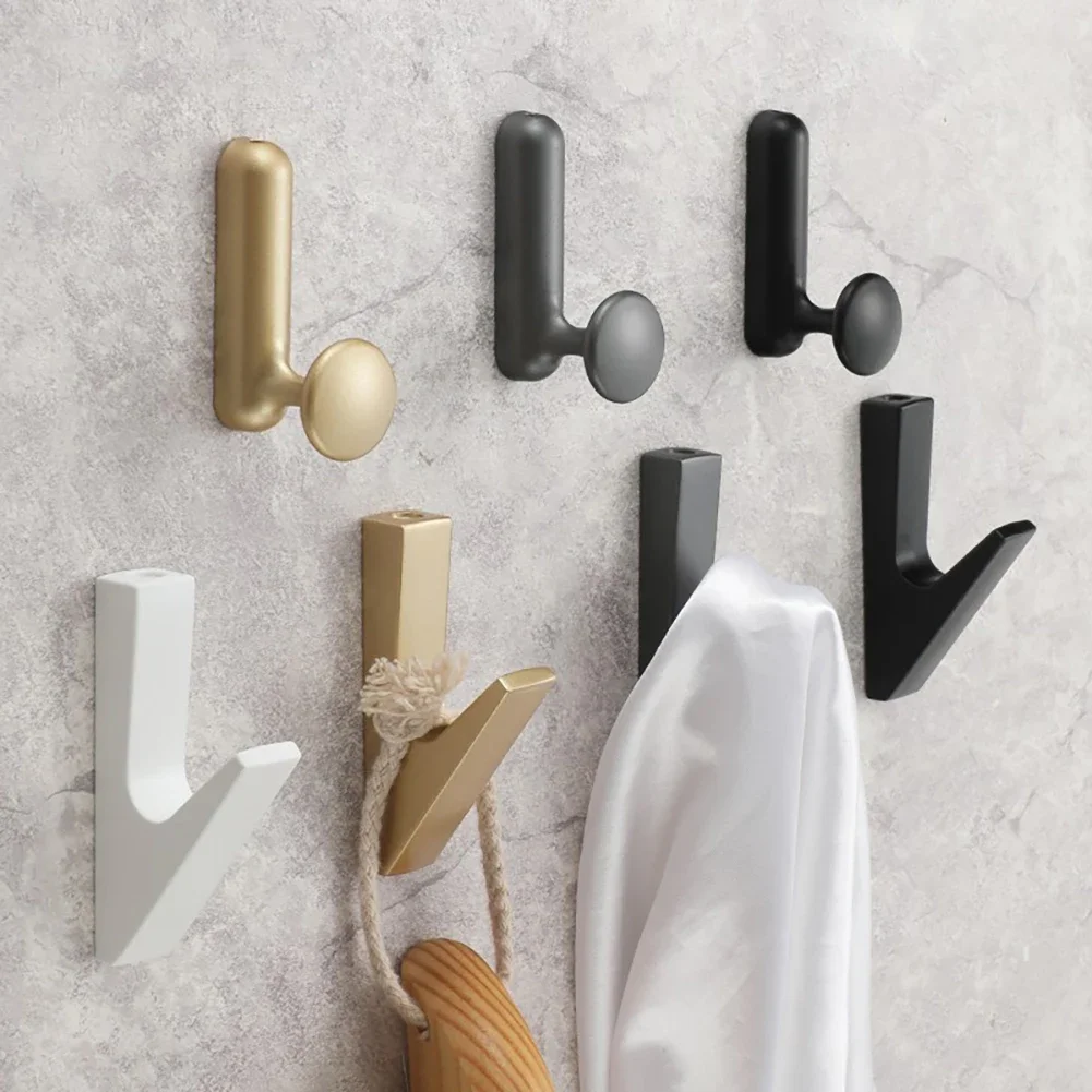 Elegant Gold Wall Hooks for Bathroom and Kitchen Accessories