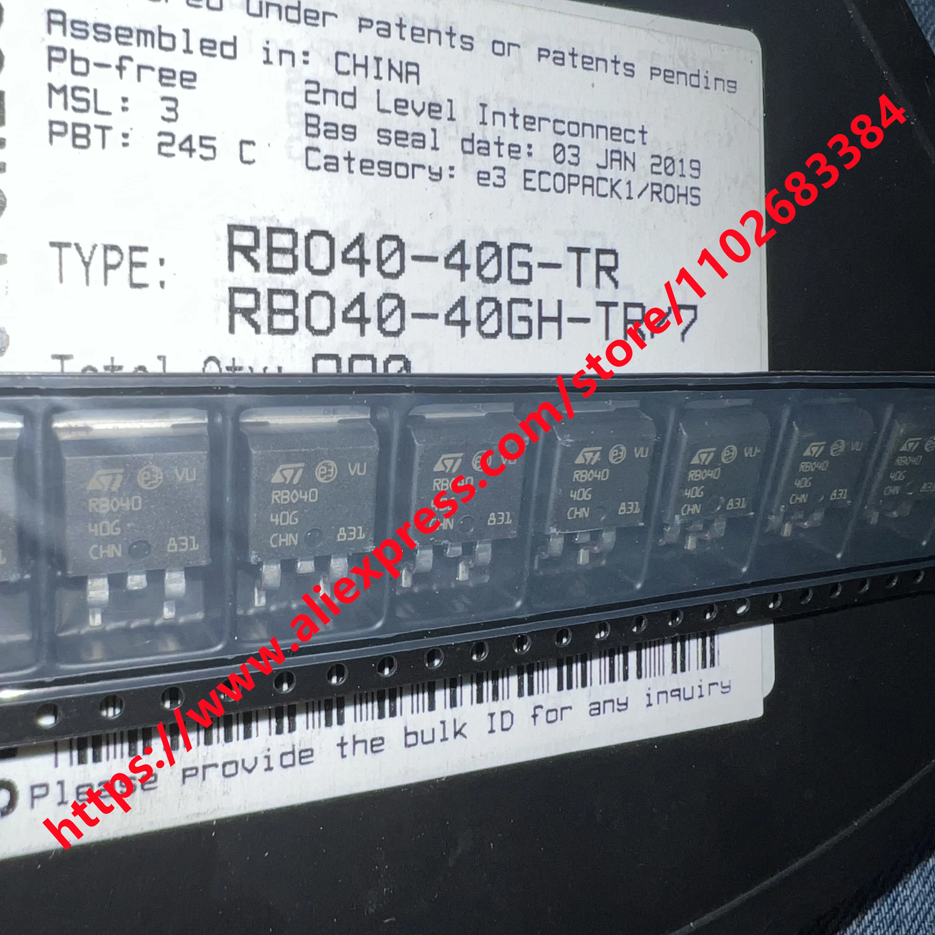 RB040-40G-TR TO-263 New and Original Genuine 5pcs/lot