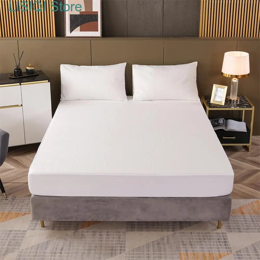 BambooFiberBedSheetsSetWaterproofMattressCoverElasticRubber