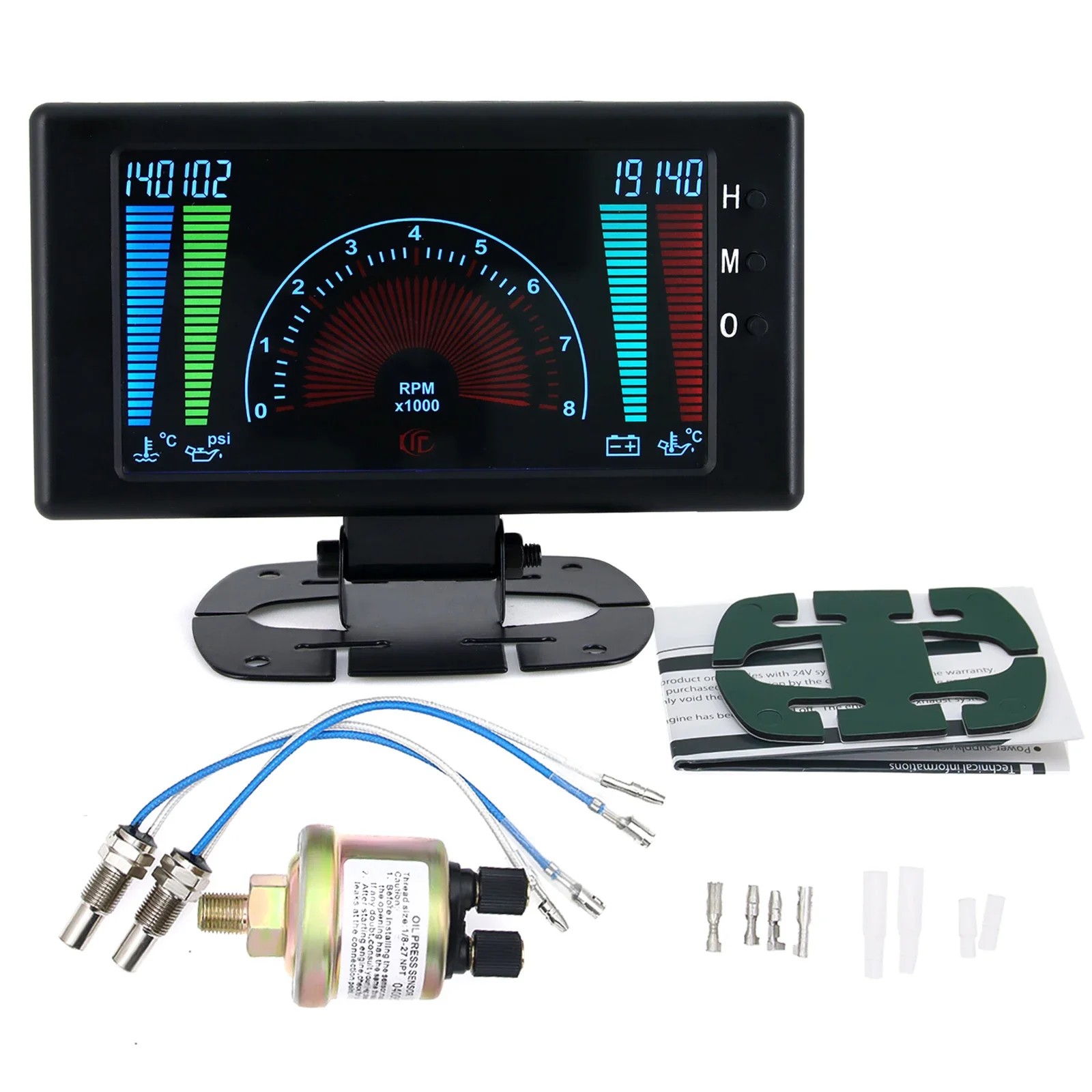 Multi-Functional LCD Car Digital Gauge with Sensor Kit