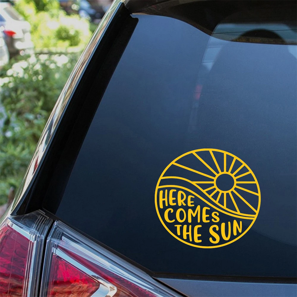 Here Comes The Sun Car Styling Stickers Camper Vans Motohome Decor