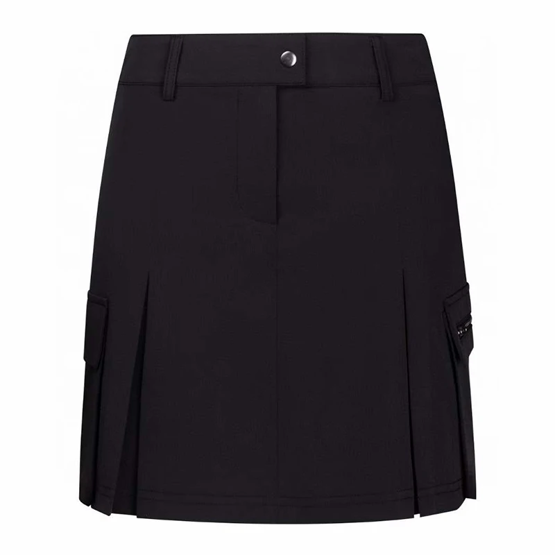 Golf Women's Summer New Outdoor Sports Shorts Inner Skirt Solid Color Lady Versatile Breathable Side Pocket Casual Short Skirt