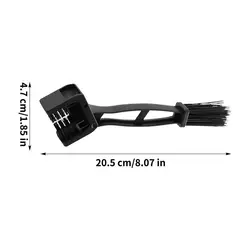 Heavy Duty Chain Cleaning Brush for Dirt and Grease Removal, Ideal for Cycling and Motocross Maintenance (Black)
