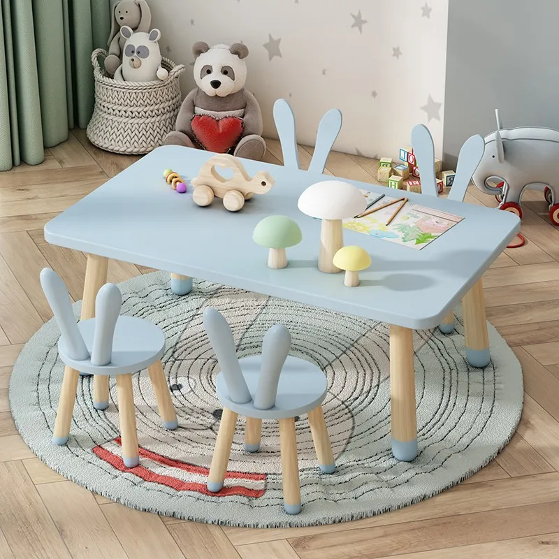 Children Study Desk Student Kids School Supplies Set Table Classroom Tables Child Elementary Bureau Enfant Chair Furniture Room