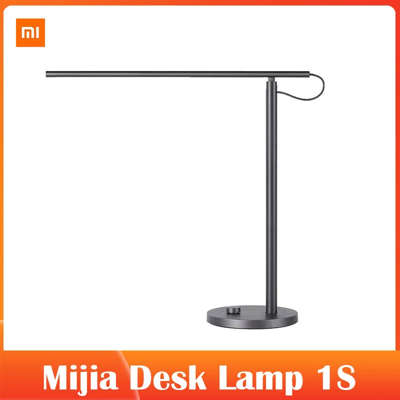 

Xiaomi Mijia Desk Lamp 1s Black Study Dormitory Lamp Student Smart Desk Lamp Folding Eye Protection Lamp Mi Works with Mijia App