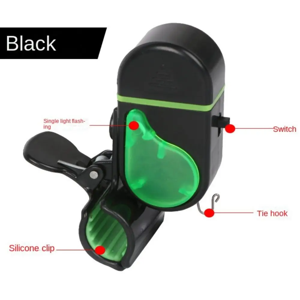 Clochette alarme de touche haute sensibilité - Accessoire pêche avec clip pour canne et buzzer intégré