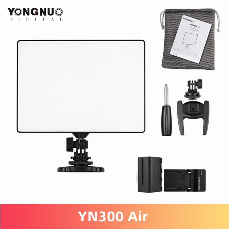 YONGNUO YN300Air YN300 мягкая светодиодная фотовспышка 3200K-5600K для камеры Canon Nikon Sony видео селфи живая заполняющая фотография Освещение