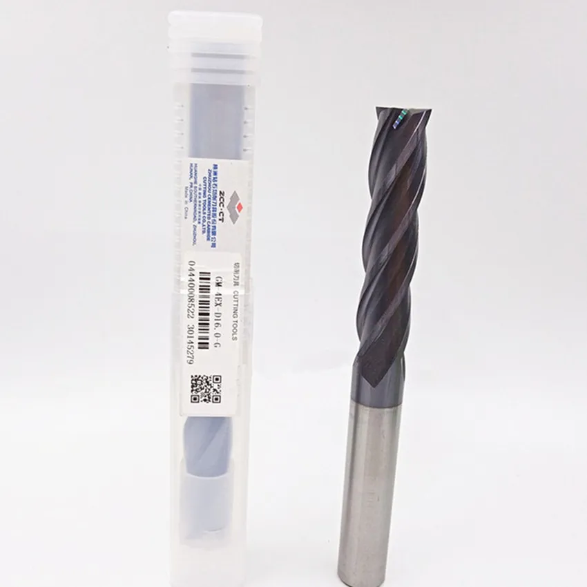

ZCC.CT GM-4EX-D16.0-G/GM-4EX-D20.0-G GM-4EX-G Four blade straight shank Extra Long blade flat end mills 1pcs/box