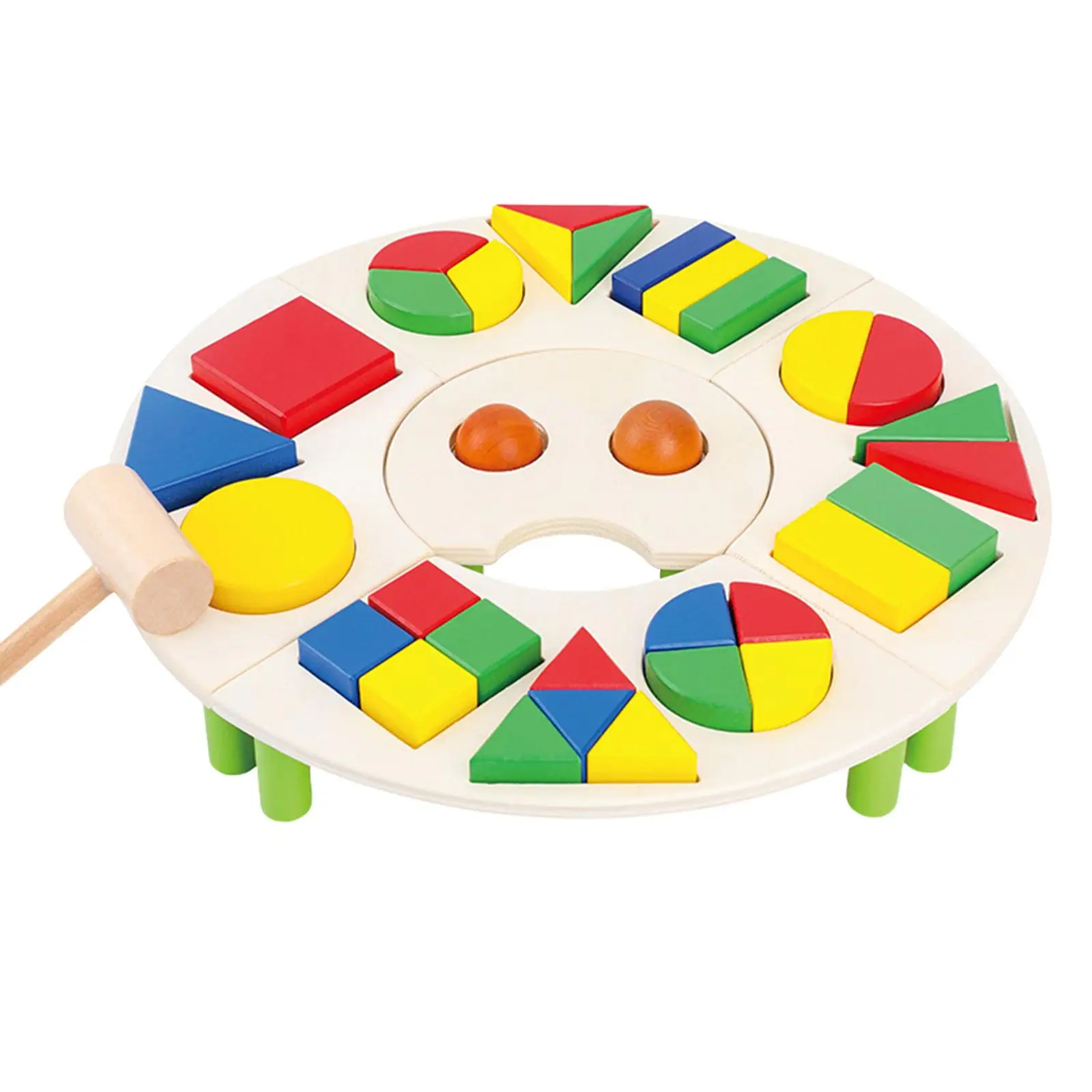 

Wooden Shape Cognition Puzzles Early Educational Puzzles Toy for Toddlers