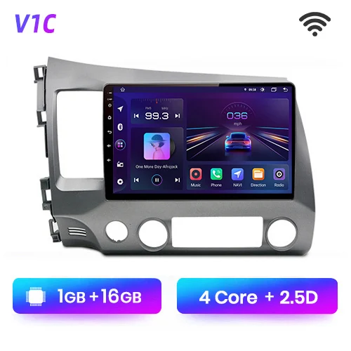 best dvd player for car Junsun V1pro AI Voice 2 din Android Auto Radio For Honda Civic 8 2005-2012 Carplay 4G Car Multimedia GPS 2din autoradio xtrons android car overhead player Car Multimedia Players