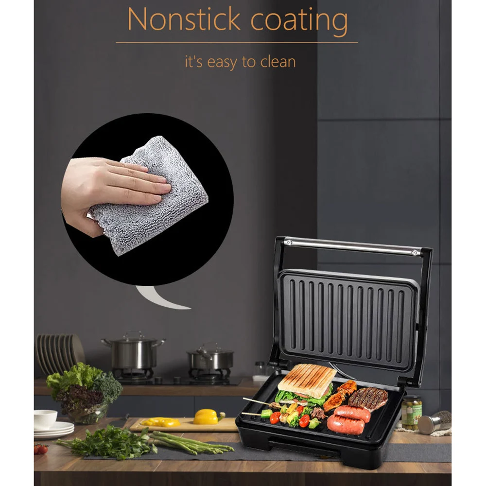 750W Waffle Sandwich Maker Home Small Roast Steak Machine Hamburger Non Stick Surface Grill Toaster Electric Breakfast Machine sandwich maker