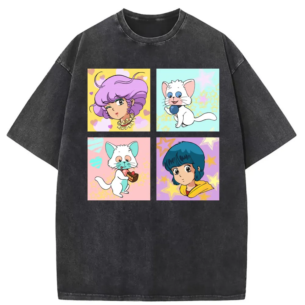 

Vintage Anime Cartoon Printed T-shirts For Man Women Summer/Autumn Long Sleeve Tee Shirt Men Washed Streetwear Sweatshirts