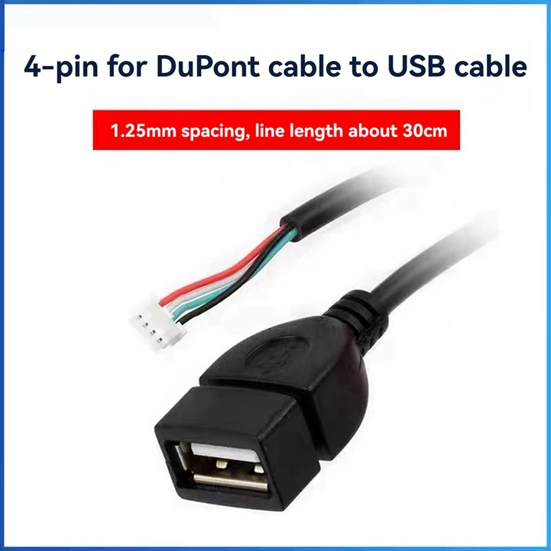 MX1.25 4Pin To USB Cable Type-A Female Port Supports Luckfox Lyra Plus Motherboard Extension Cable Data Transfer Cable 2